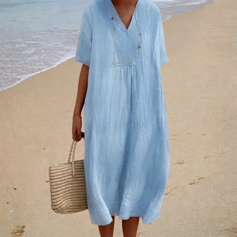 VESTIDO DE VERANO CÓMODO SIN MANGAS