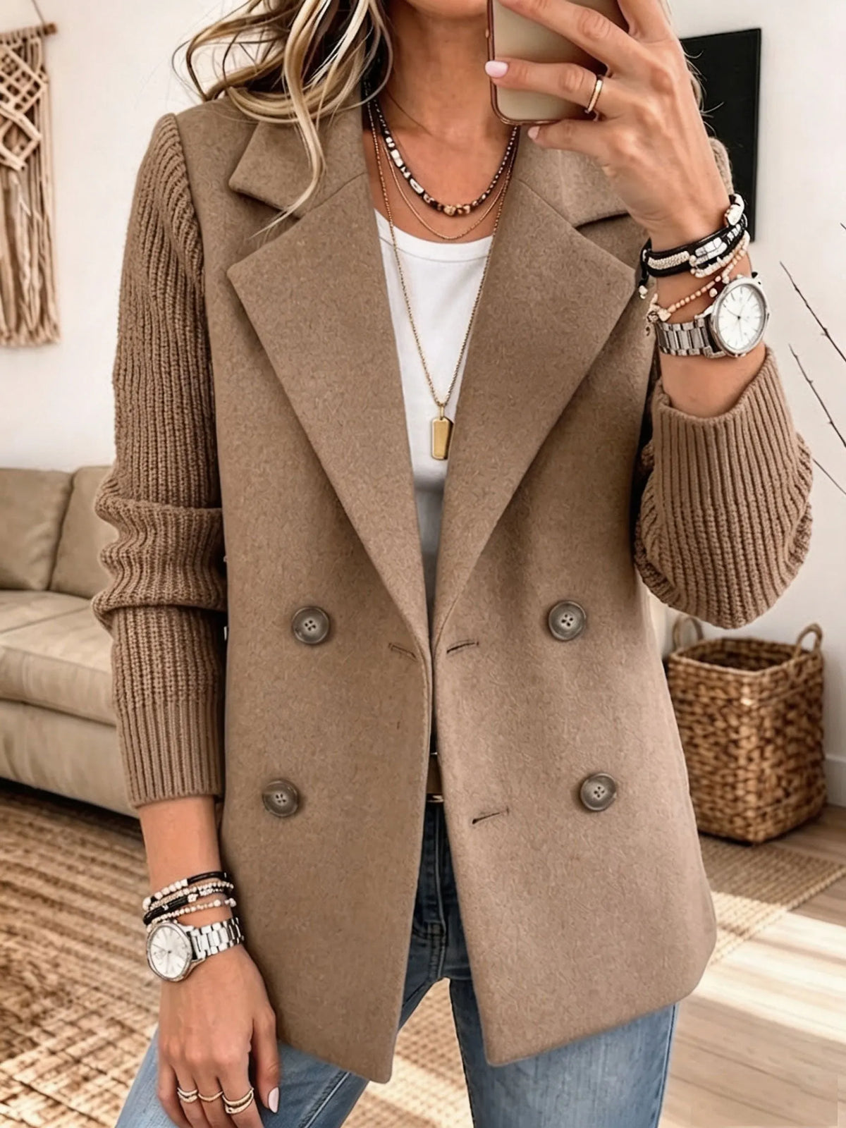 Carmen | Blazer elegante con mangas de punto
