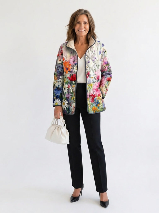 DELACROIX | Chaqueta acolchada floral para mujer Manon