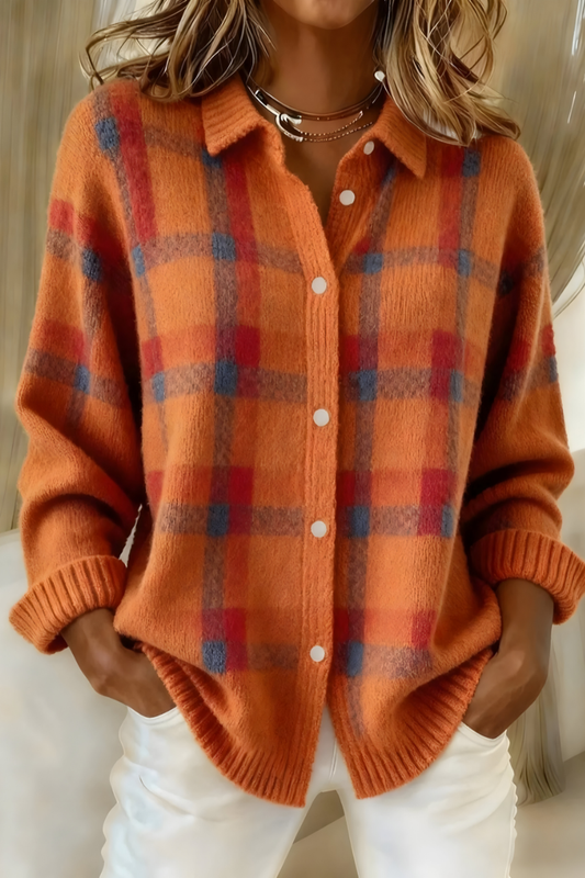 Candela | Chaqueta de punto a cuadros
