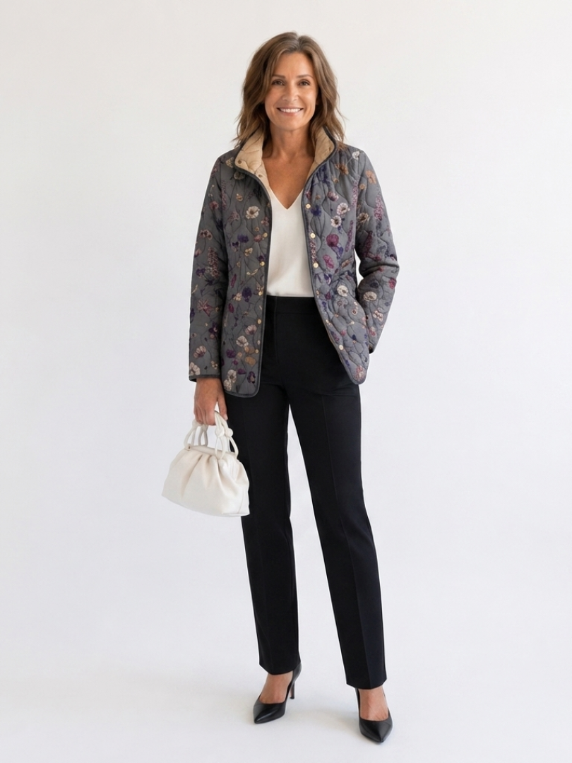 DELACROIX | Chaqueta acolchada Flores Secas para mujer Nathalie