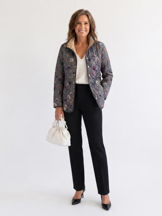 DELACROIX | Chaqueta acolchada Flores Secas para mujer Nathalie