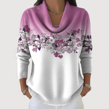 Alba | Suéter floral de cuello alto