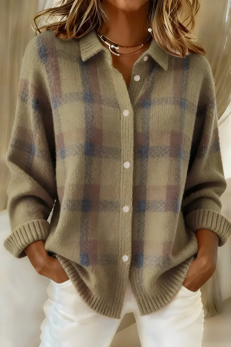 Candela | Chaqueta de punto a cuadros