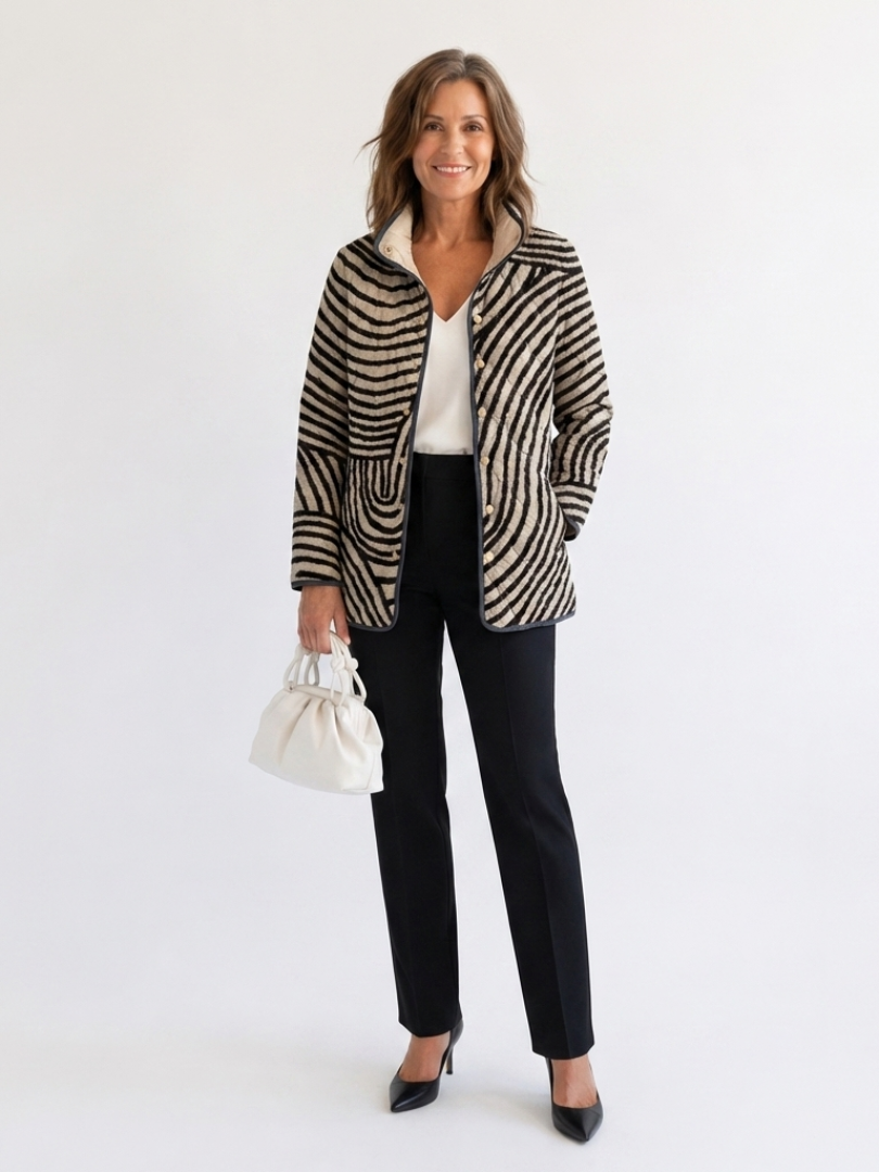 DELACROIX | Chaqueta acolchada con círculos para mujer Léa
