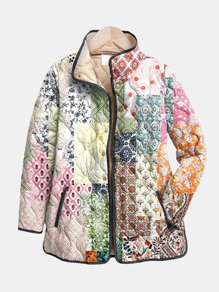 DELACROIX | Chaqueta acolchada de patchwork para mujer Florence
