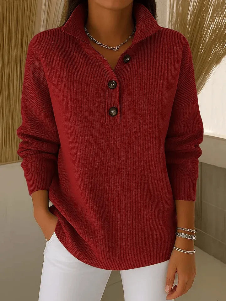Amparo | Polo de punto con cuello en V