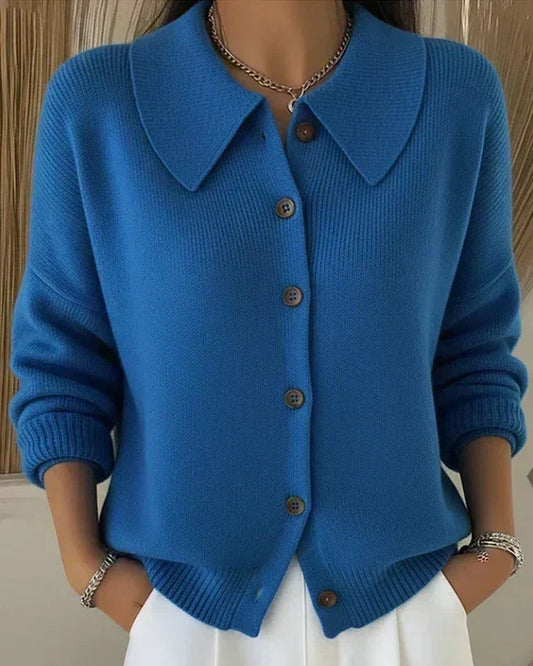 Vega | Chaqueta de punto con cuello de camisa