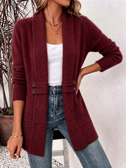 Alicia | Cárdigan elegante de mujer con cintura entallada