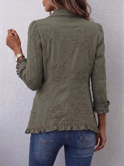 MARTINA | CHAQUETA ESTILO BOHO-CHIC CON BORDADO FLORAL
