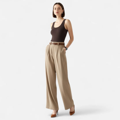 CLAUDIA | PANTALONES PALAZZO DE TALLE ALTO ATEMPORALES