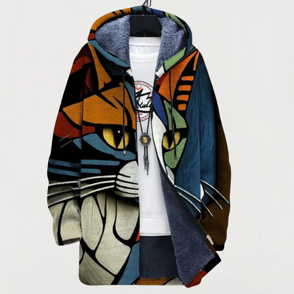 NURIA | CÁRDIGAN CON ESTAMPADO DE CABEZA DE GATO